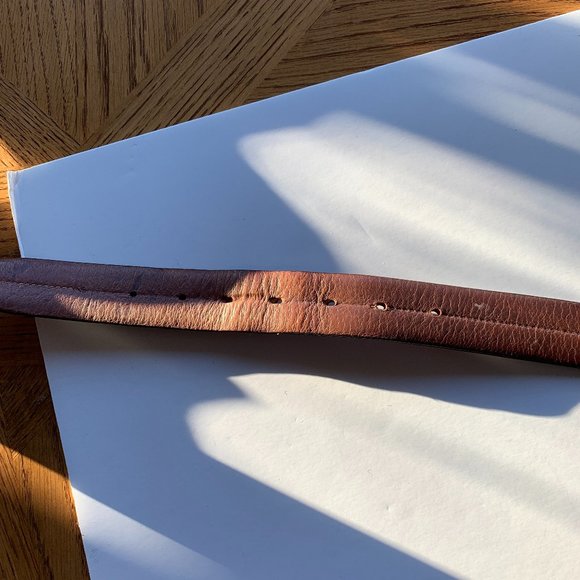 ITALIAN Men's LEATHER BELT Made in Italy Sz 40 - Picture 8 of 13